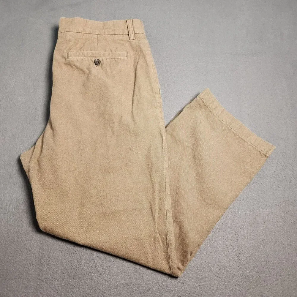 Banana Republic Chino Pants Men 36X30(28) Brown Gavin Straight Leg